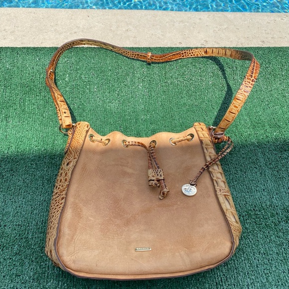 Brahim Tan Leather Shoulder Bag - Picture 1 of 11
